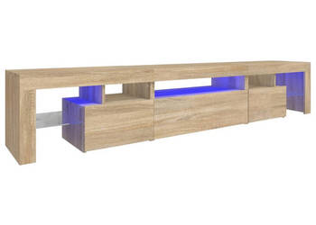 Szafka pod TV z oświetleniem LED dąb sonoma 215x365x40 cm WM-3152796