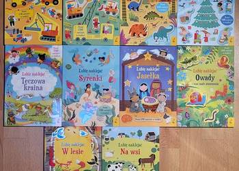 Lubię naklejać Dźwigi i koparki Syrenki Owady Tęczowa kraina Dinozaury Jase