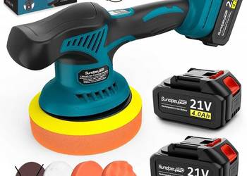 POLERKA SAMOCHODOWA MIMOŚRODOWA SUNDPEYPRO ZESTAW PADY 2X AKU 21V Używana