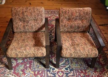 Dwa fotele vintage PRL Radomsko oryginał