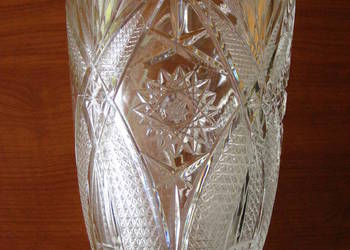 Kryształowy wazon. Kryształ PRL. Elegancki. Nieużywany!