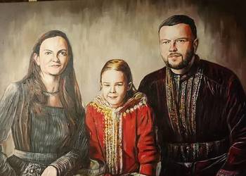 Portret olejny na zamówienie na podstawie zdjęcia