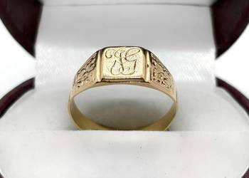 Złoty Sygnet Próby 750 3,90g Rozmiar 24 Ocechowany