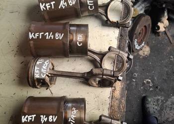 CITROEN PEUGEOT 1,4 8V KFT tłok korbowód tuleja cylindra