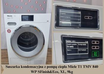 Suszarka z pompą ciepła Miele T1 TMV 840 WP SFinish & Eco, XL, 9kg. Jedyna