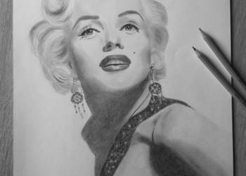 Marylin Monroe portret obraz w ołówku inne na zamówienie