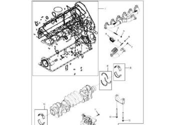 John Deere 9470RX - Zestaw remontowy silnika DZ112021 (Silnik)