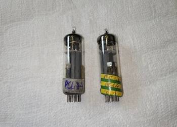 Lampy elektronowe: PCL84 (sparowane), cena za 2 szt.