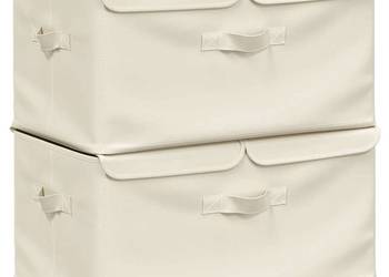 vidaXL Pojemniki, 2 szt., tkanina, 50x30x25 cm(SKU:332917)