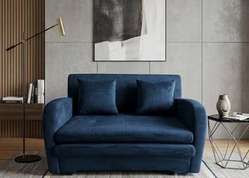 Sofa Jimena Granatowa, Funkcja Spania, Dostawa 0zł!