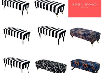 Skrzynie Kufry Tapicerowane Rozmiary EMRA WOOD