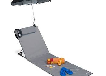 Leżak / Mata plażowa , parasolką