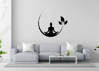 NAKLEJKA NA ŚCIANĘ YOGA1 60cm X 70cm OZDOBNA NAKLEJKA BEZ TŁA - PLOTER