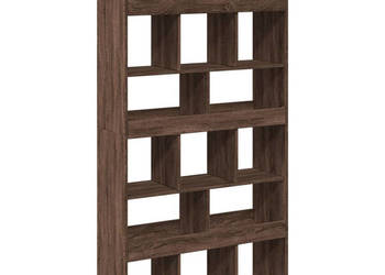 Regał brązowy dąb 100x33x1875 cm materiał drewnopochodny WM-3309381