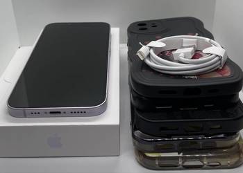 iPhone 14 128 GB Purple JAK NOWY | Zestaw