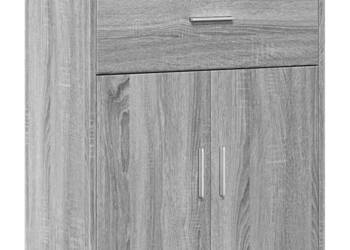 Szafka szary dąb sonoma 60x31x70 cm materiał drewnopochodny WM-840469