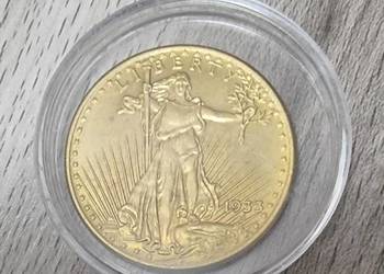 Moneta Gold Eagle  Liberty Bogini Wolności USA 1933 ZŁUnited States America