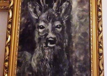KOZIOŁEK obraz olejny 30x40cm