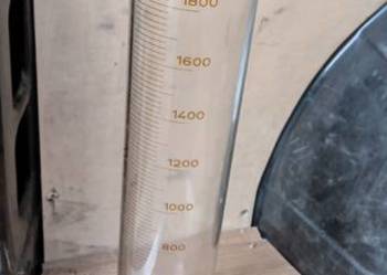 Cylinder miarowy szklany czasy prl
