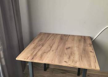 Stół rozkładany dąb Craft złoty 90x90
