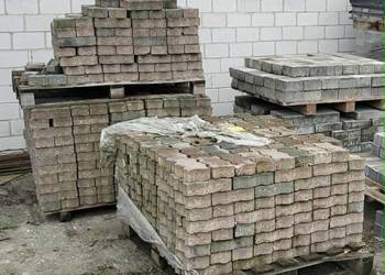 Kostka rozbiórkowa czerwona grubości 6 cm