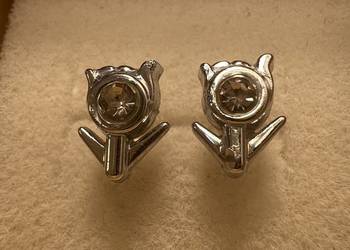 Kolczyki - "srebrne" kwiaty / kwiatki / kwiatek / kwiat