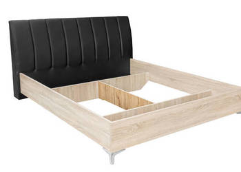 Łóżko sypialniane z tapicerowanym wezgłowiem 160x200 Nowe