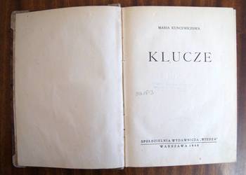 Maria Kuncewiczowa - Klucze - 1948
