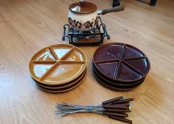 Kompletny zestaw do founde, raclette, serów VINTAGE!