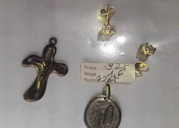 SREBNE KOLCZYKI Z DIAMETAMI wykonane w całości ze srebra próby 925