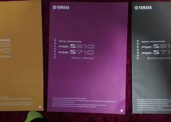 Yamaha PSR S910710 Instrukcja obsługi po angielsku niemiecku