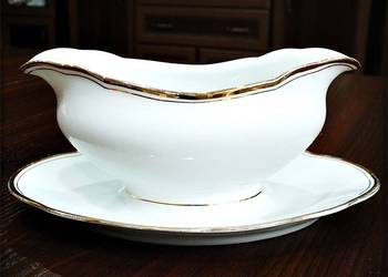 Sosjerka CT Tielsch-Altwasser Germanu z lat ok.30' Biała Porcelana złocenia