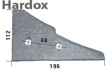Płoza przednia HARDOX 223121/L części do pługa KUHN