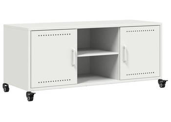 Szafka RTV biała 1005x39x435 cm stal WM-846667