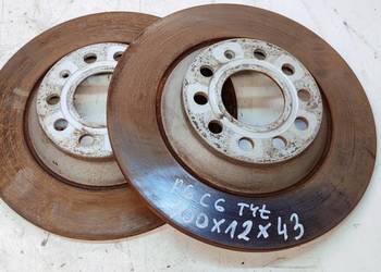 TARCZA TARCZE HAMULCOWE TYŁ AUDI A6 C6 300 MM 12 MM 43MM