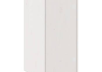 Szafka biała 315 x 34 x 75 cm lite drewno sosnowe WM-813352