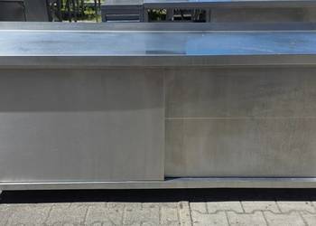 Stół Gastro z Szafką Drzwi Suwane 200/60/85 cm M.1531 N