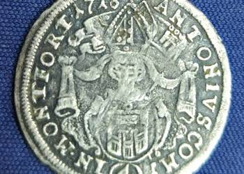 4 krajcary 1718 ( batzen),Montfort Anton Jüngere SREBRO  PU