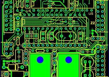 Płytka PCB - zestaw rozwojowy ATmega8A THT