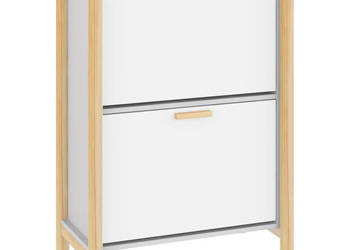 Półka na buty biała 575x33x80 cm WM-345684