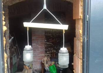 Retro lampa wiszaca z lat 70 tych Czechoslowacja