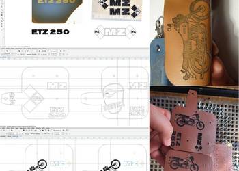 MZ ETZ 250 etui brelok klucze DDR PRL kluczyki oryginał IFA