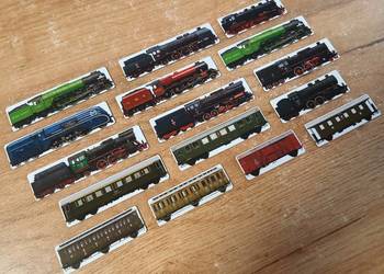 Zestaw kolejowych magnesów "Parowozy" - Magnesiki-Kolejowe.pl