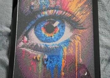 Oko,,obraz diamentowe w ramce 30x40