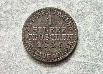 49) NIEMCY srebro - 1 Silbergroschen - 1856 r. A