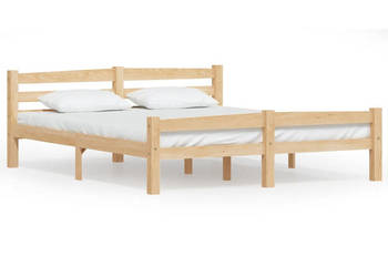 Rama łóżka z litego drewna sosnowego 160 x 200 cm WM-322065