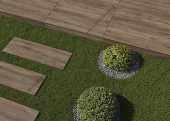 Płytki tarasowe drewnopodobne wzór deski 120x40 gat.1 Tauro brown Cerrad