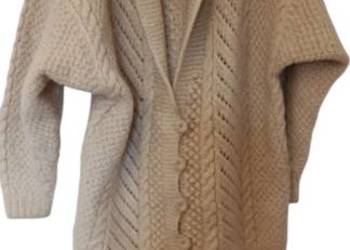 Gruby ciepły wełniany sweter kardigan xl XXL