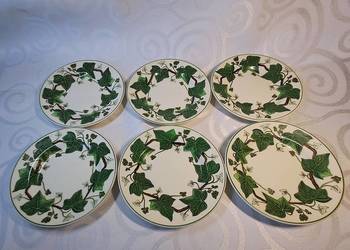 Oryginalny komplet 6 talerzyków Wedgwood "Napoleon Ivy"1964 r