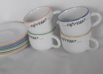 Filiżanka ze spodkiem 4 X ESPRESSO